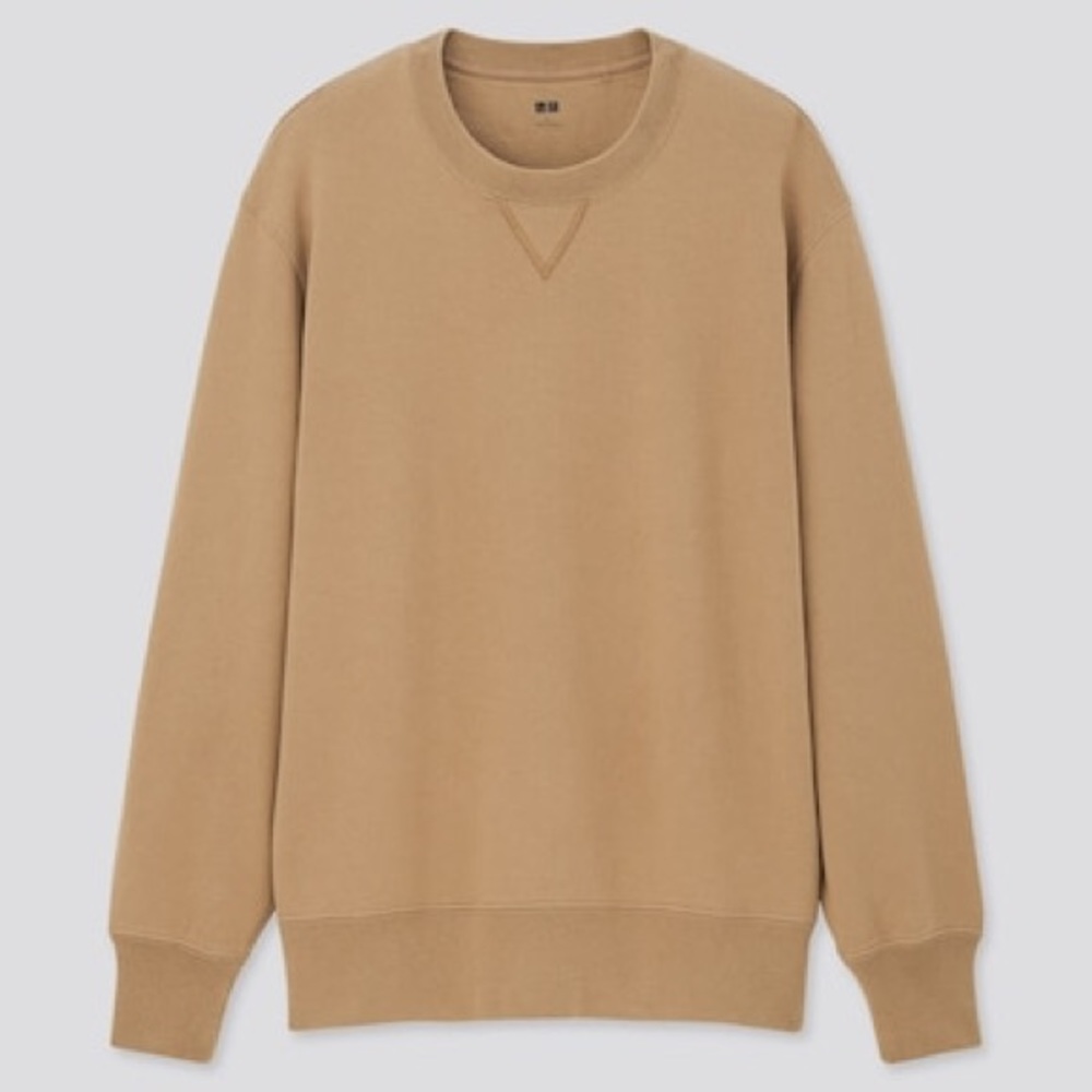 Uniqlo Pullover Unisex Cozy Tan Sweatshirt XL